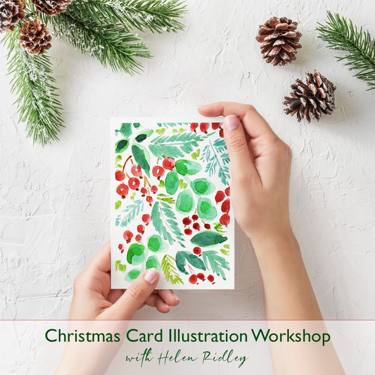 Christmas Card Watercolour Illustration Workshop
