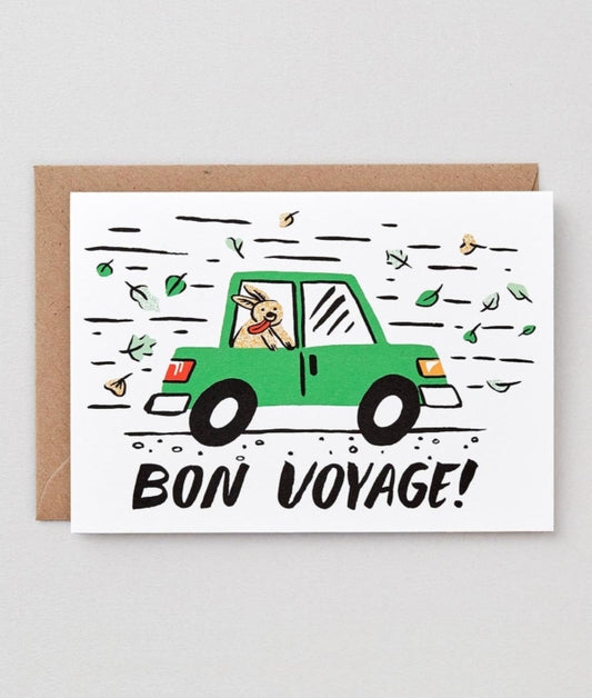 Bon voyage Greetings card