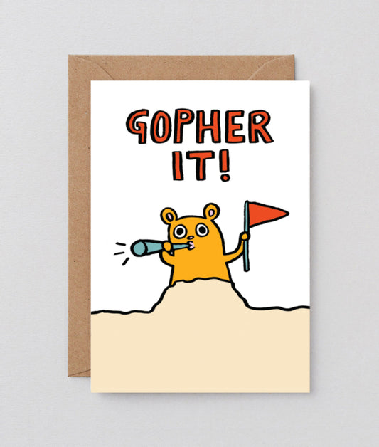 Gopher it! Greetings card