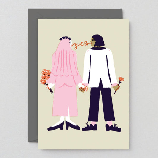 Say yes Greetings Card