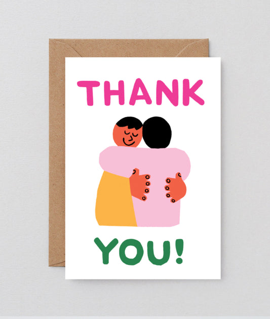 Thank you hug Greetings Card