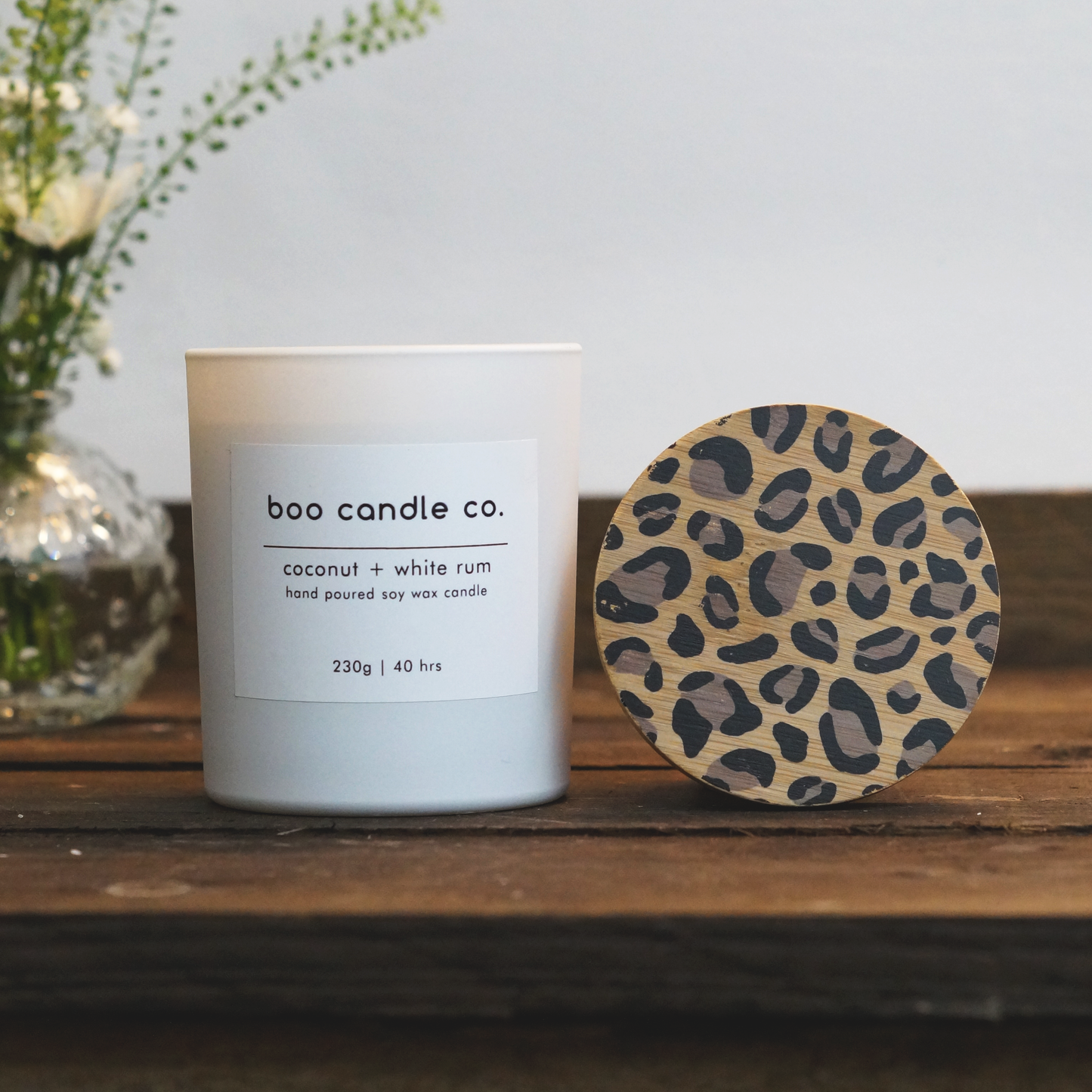 Boo Candle - Coconut & White Rum
