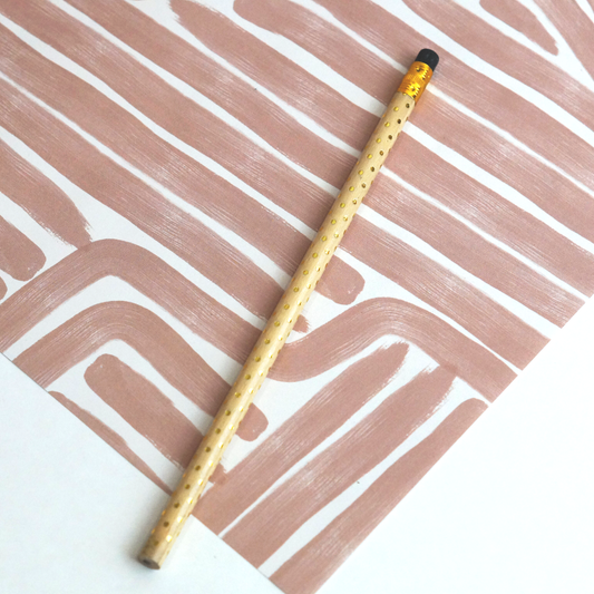 Gold polka dot Pencil