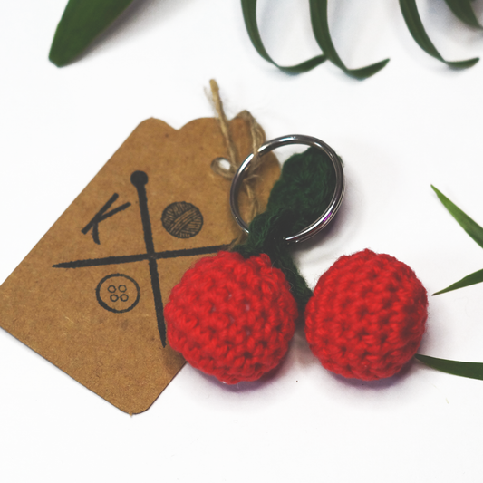 Cherrys Crochet Keyring