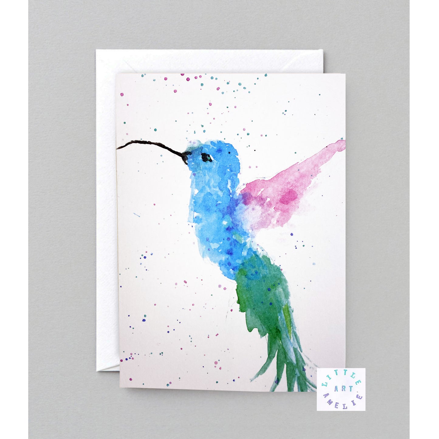 Hummingbird blank Greetings card