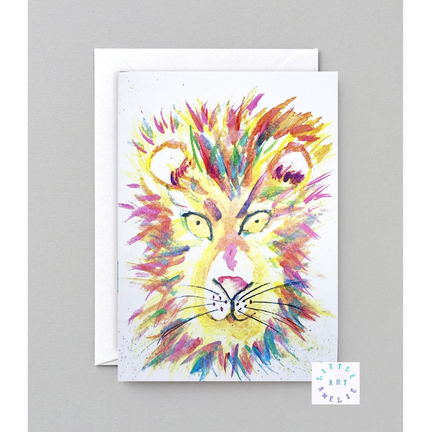 Lion blank Greetings card