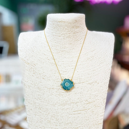 ‘SOLAR POWER’ Gold Vermeil Gemstone Crystal Necklace - YAAYAA London