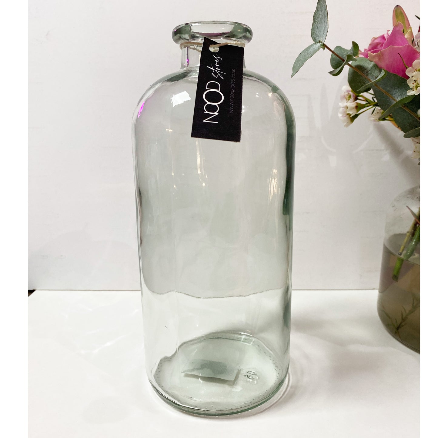 Tall Anthology bottle vase - clear